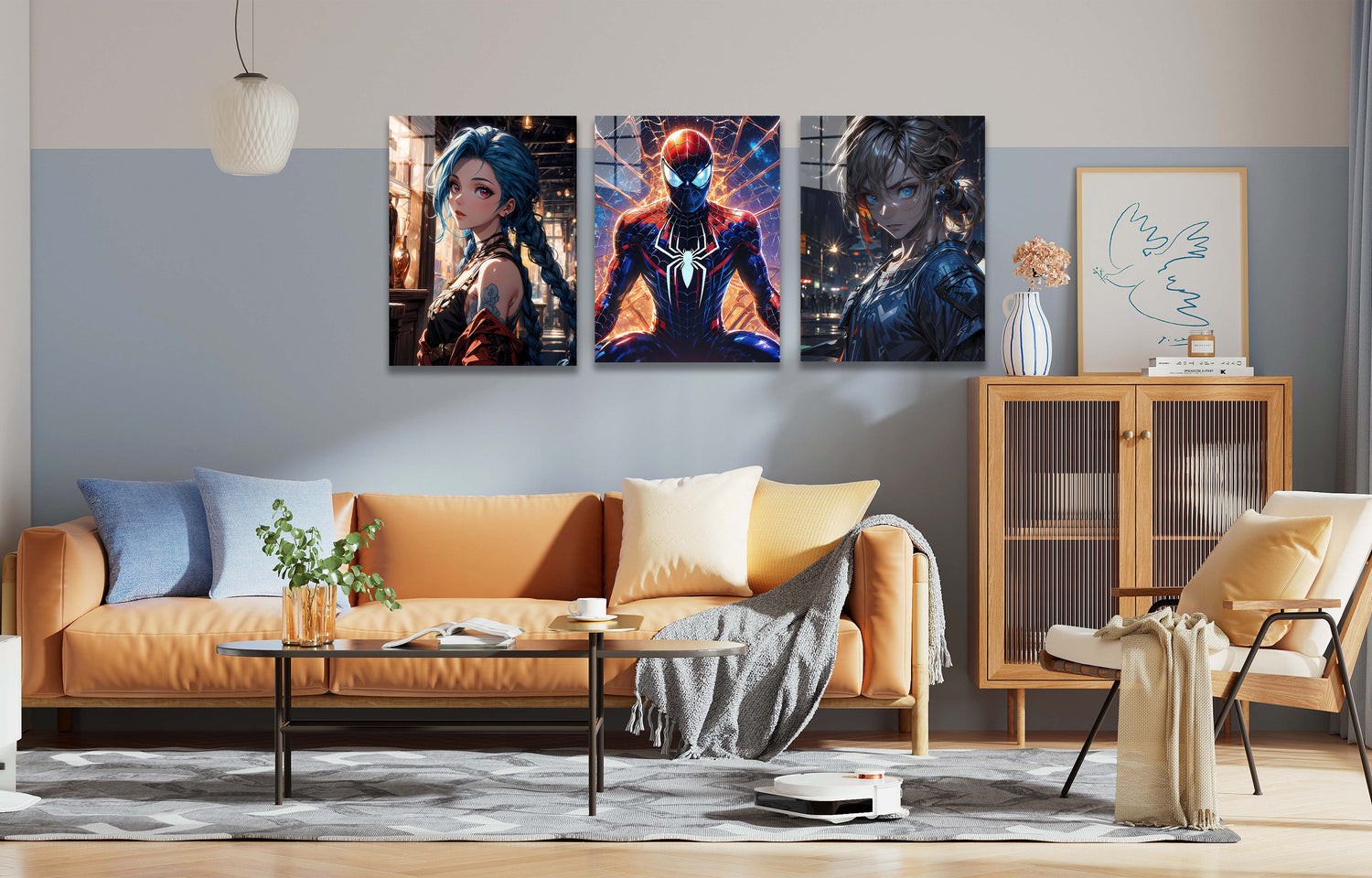 Unleash Your Inner Otaku with Playful Metal Prints: Manga Mania for Modern Decor!