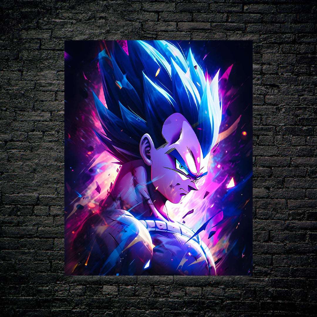 Colorful Vegeta-Artwork by @Kaw[ai]i!