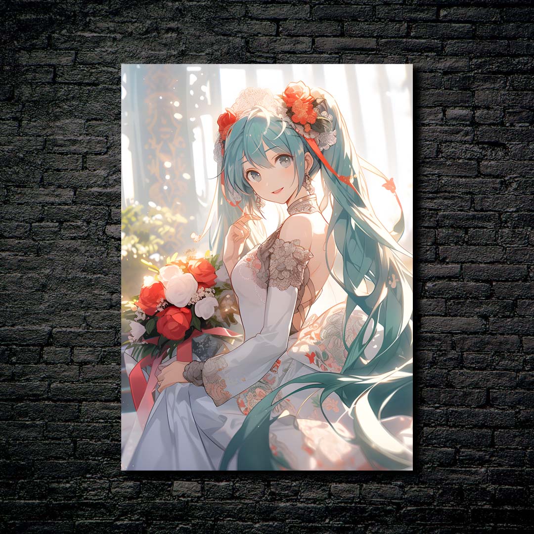 HATSUNE MIKU IN WEDDING DRESS