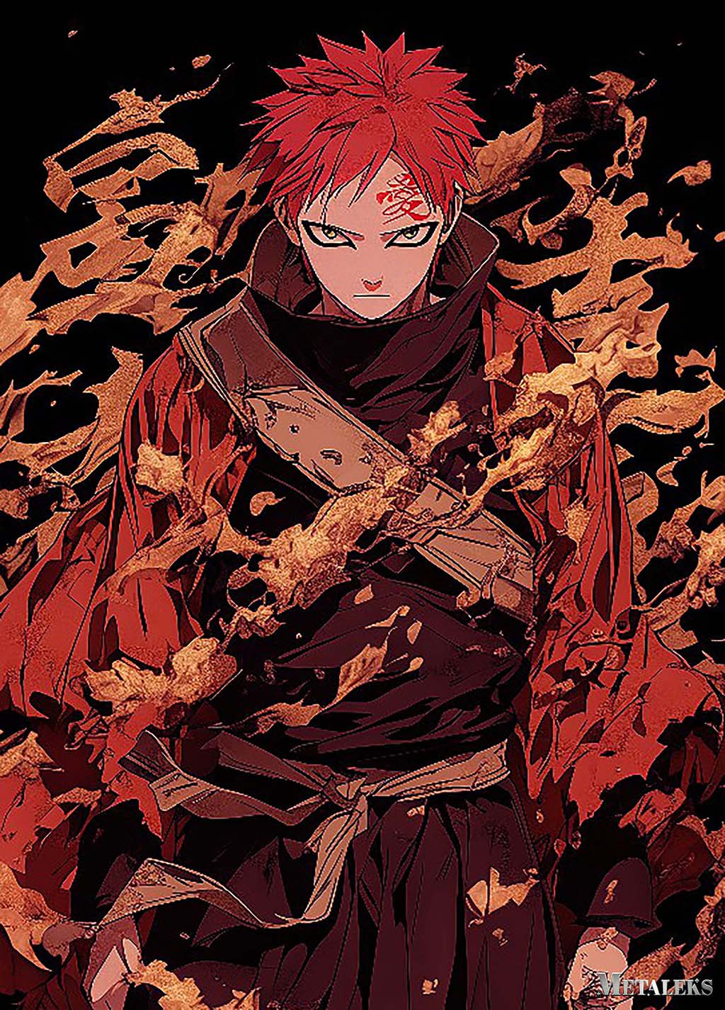 AE025 Gaara ~ Anime Naruto