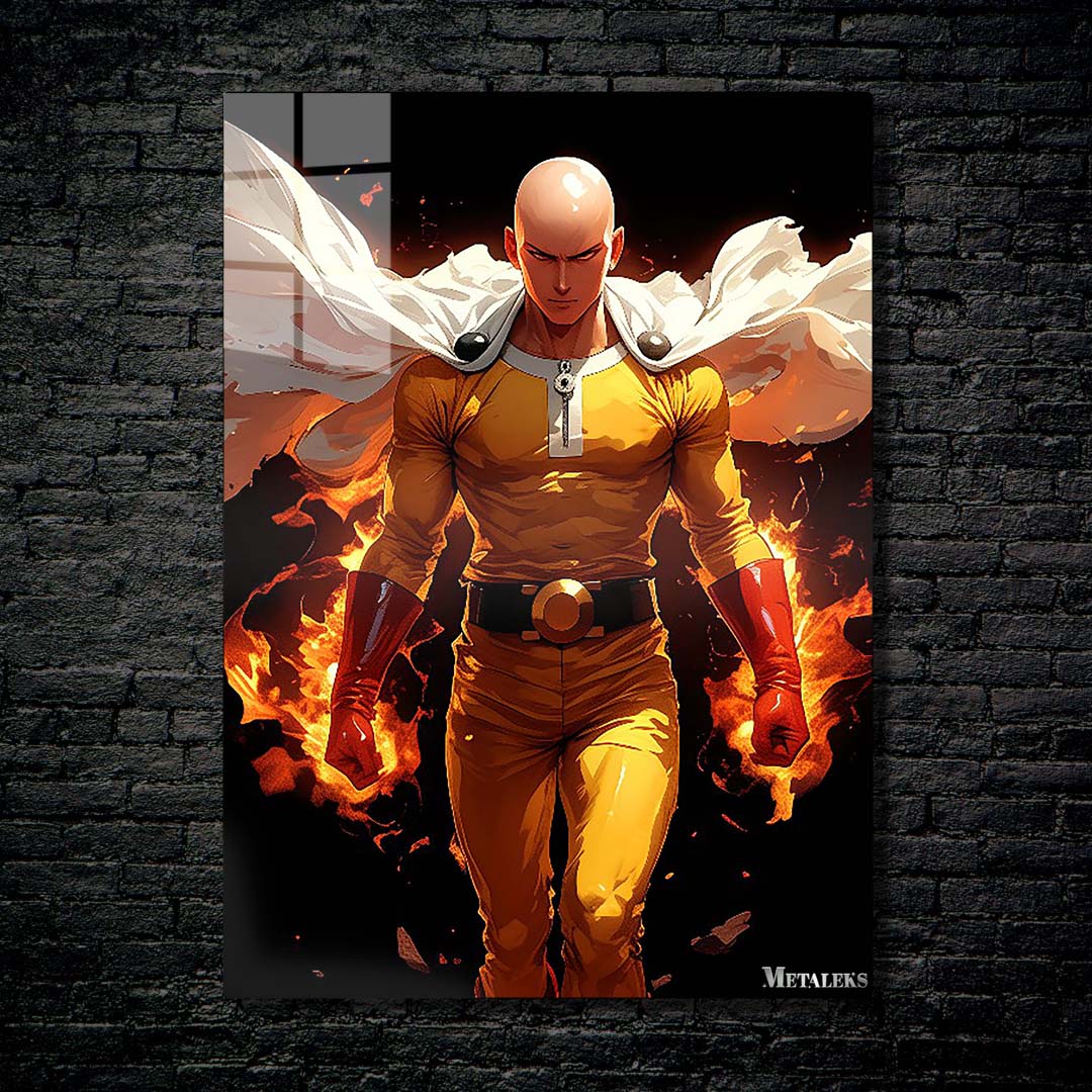 AE045 Saitama On Fire ~ Anime One Punch Man