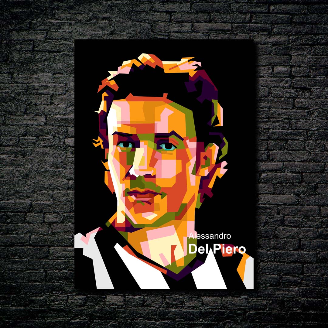 Alessandro del Piero in wpap amazing pop art