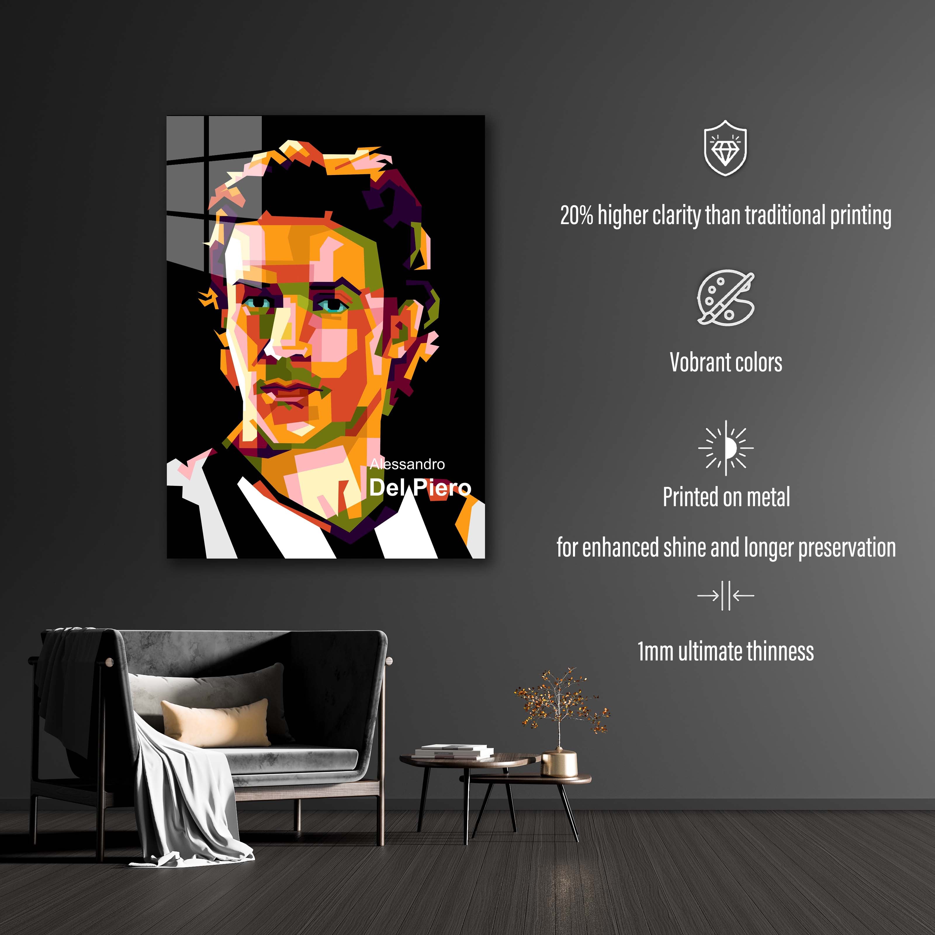 Alessandro del Piero in wpap amazing pop art