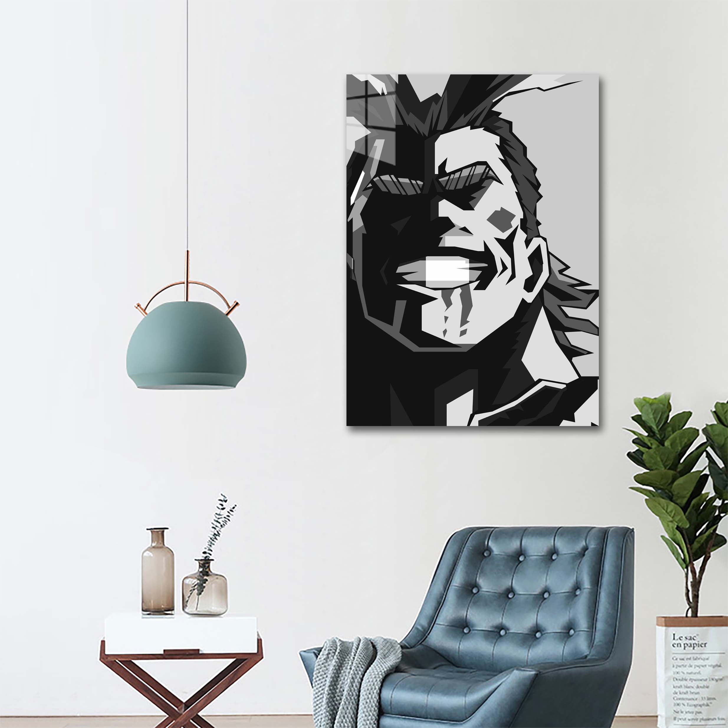 All Might Black White