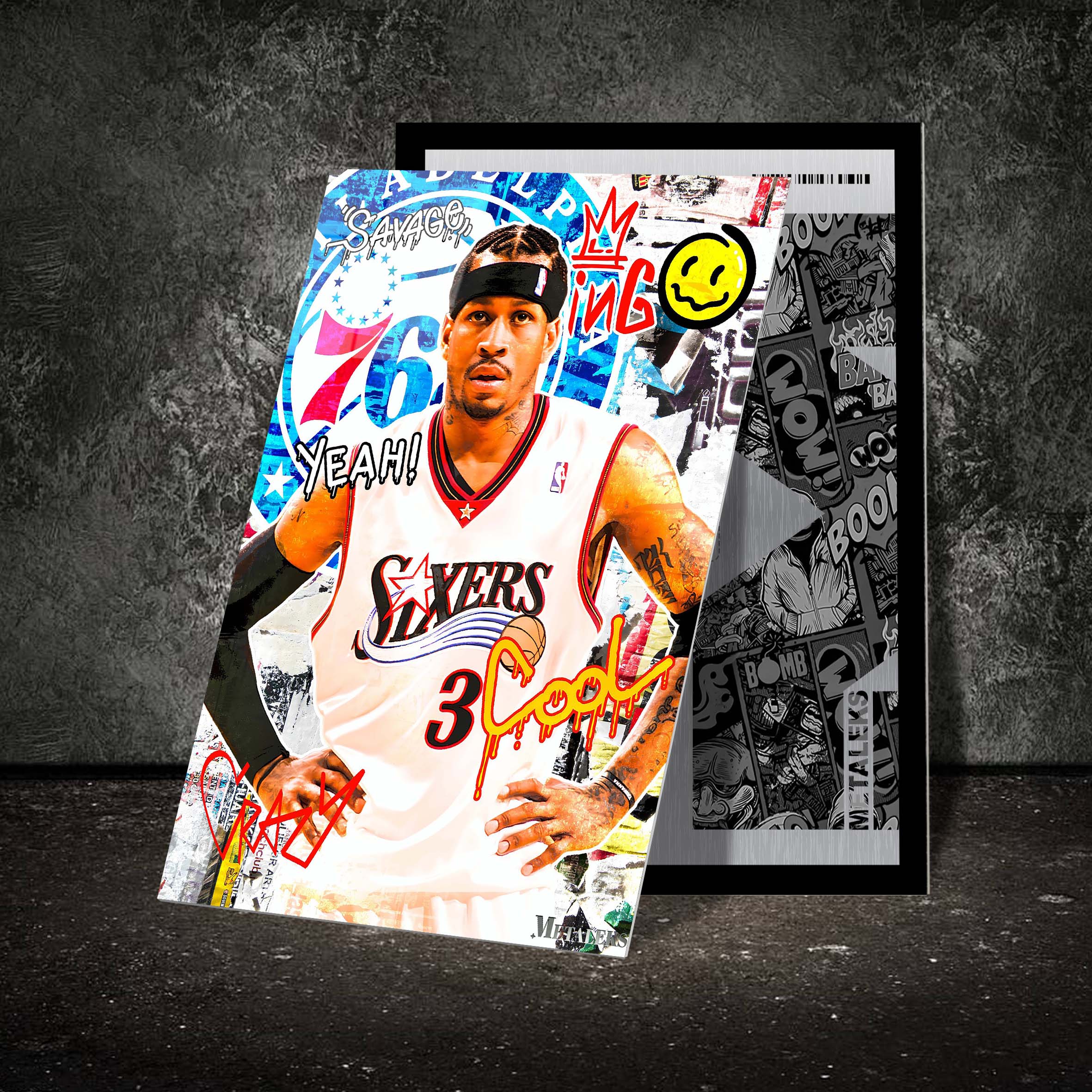 Allen Iverson Philadelphia Sixers Graffiti