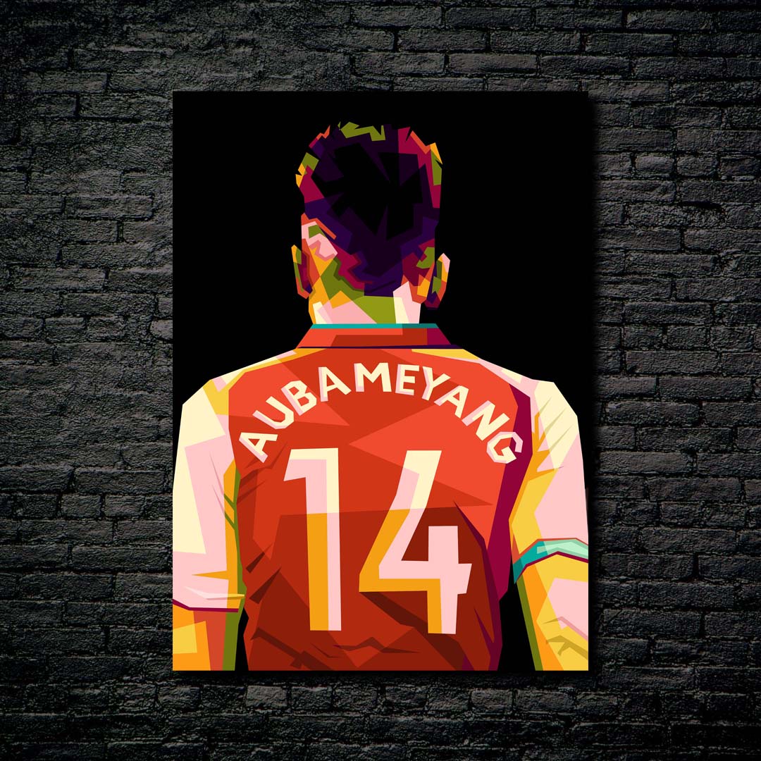 Amazing Football Aubameyang in best seller pop art