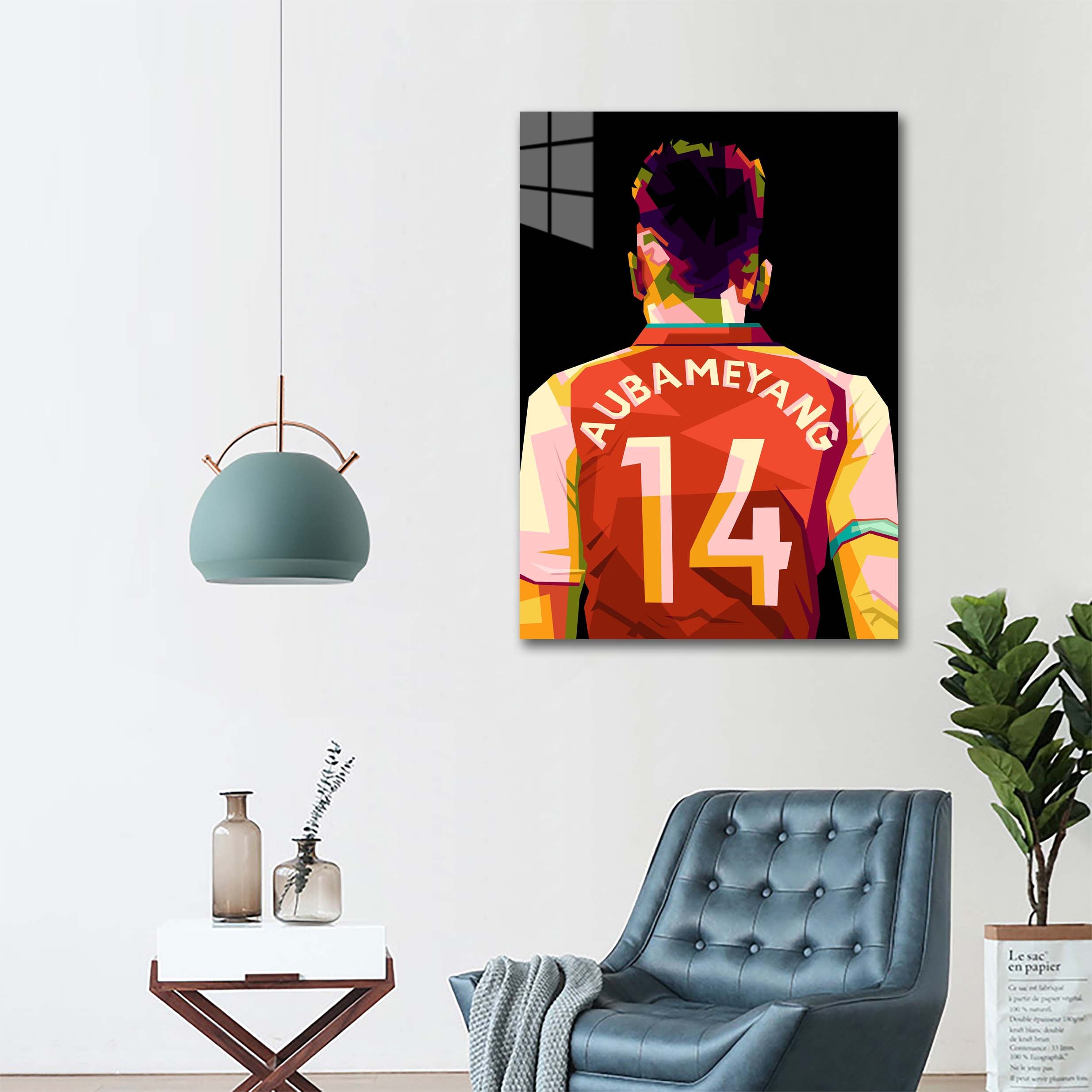 Amazing Football Aubameyang in best seller pop art