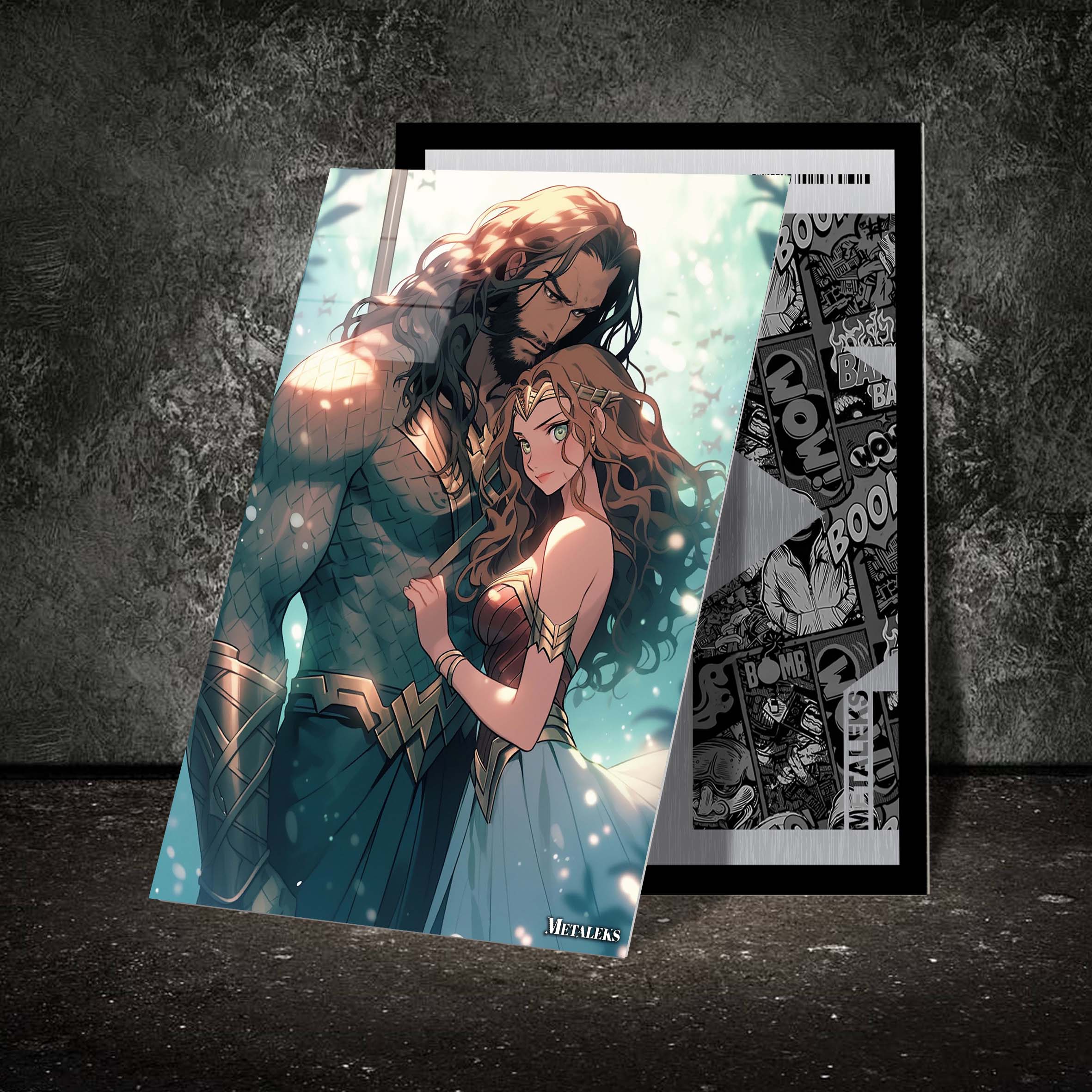 Amazonian Seas_ Aquaman and Wonder Woman's Oceanic Symphony