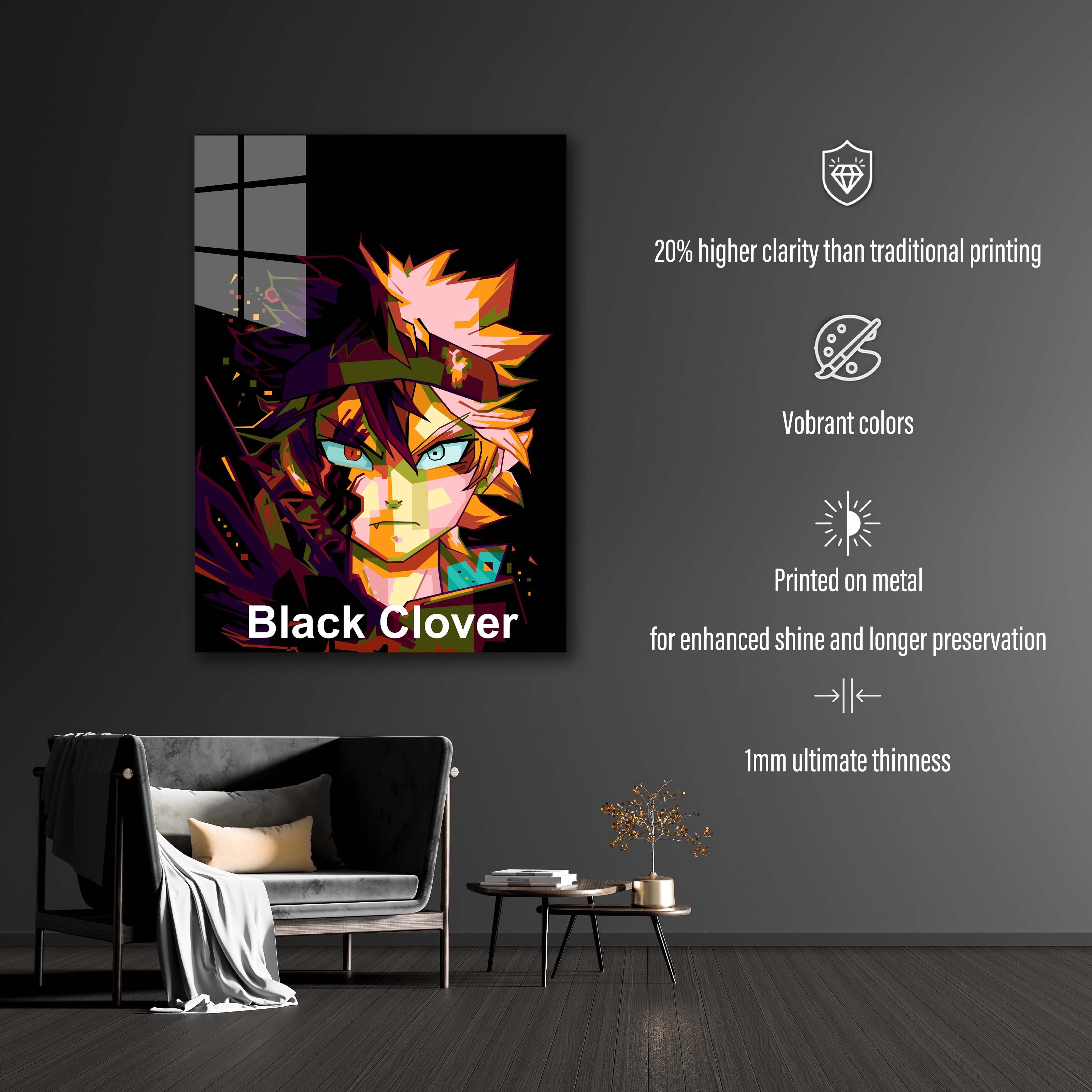 Anime Black clover in wpap art