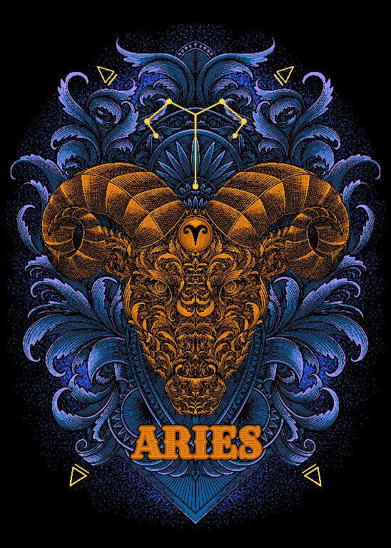 Aries Zodiac - ARTWORK BY maximeillust