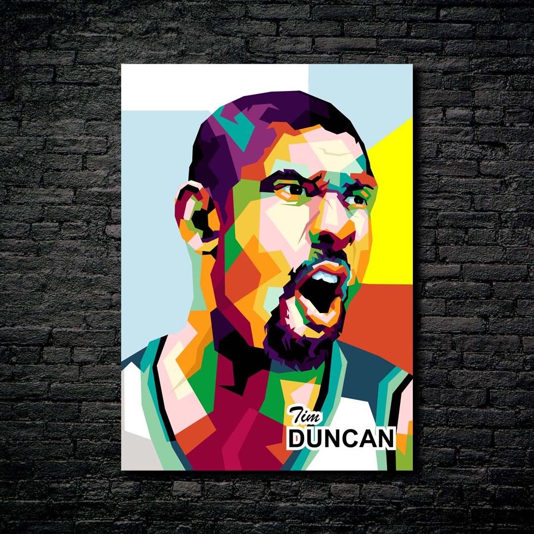 Best pop art basketball Tim Duncan