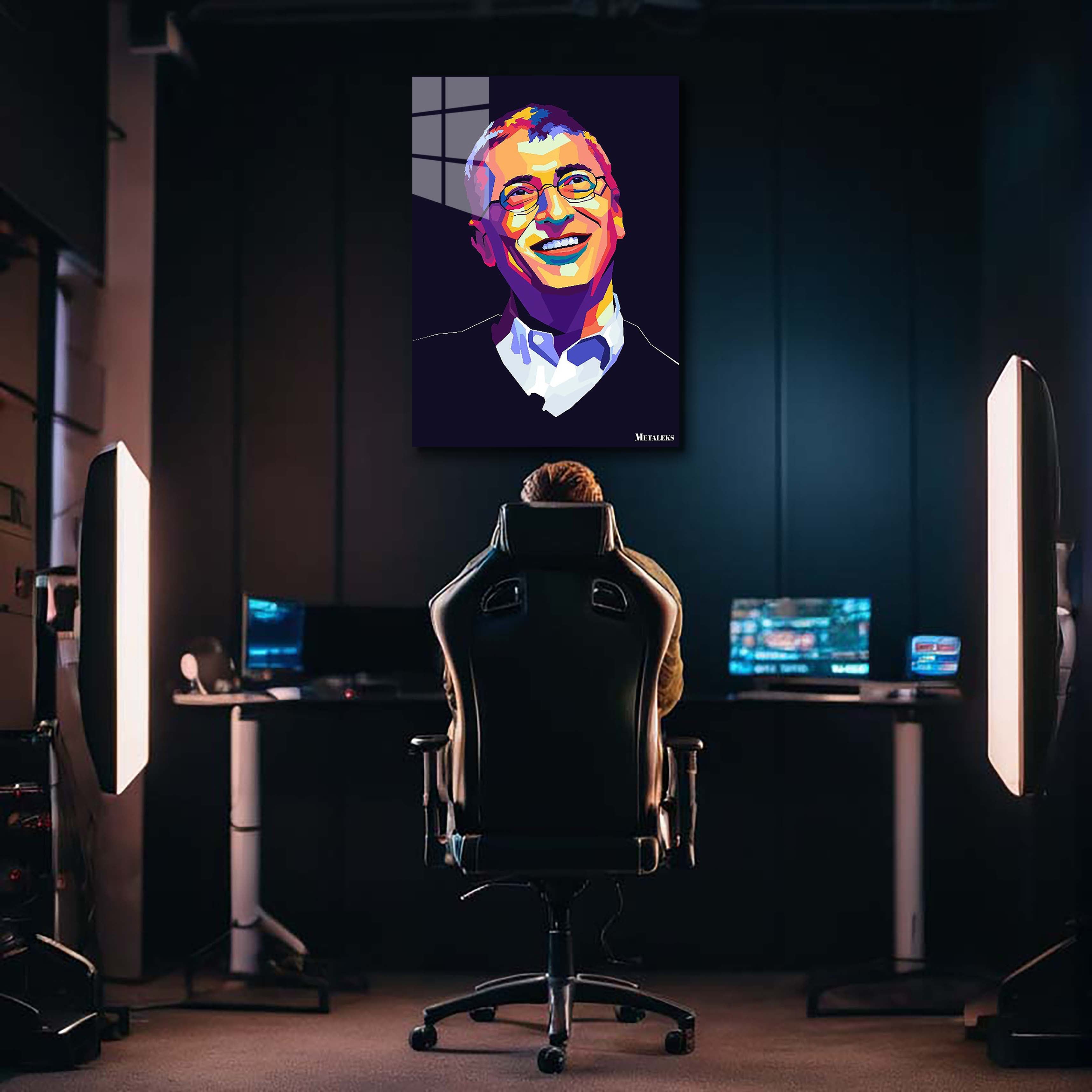 Bill Gates in wpap popart