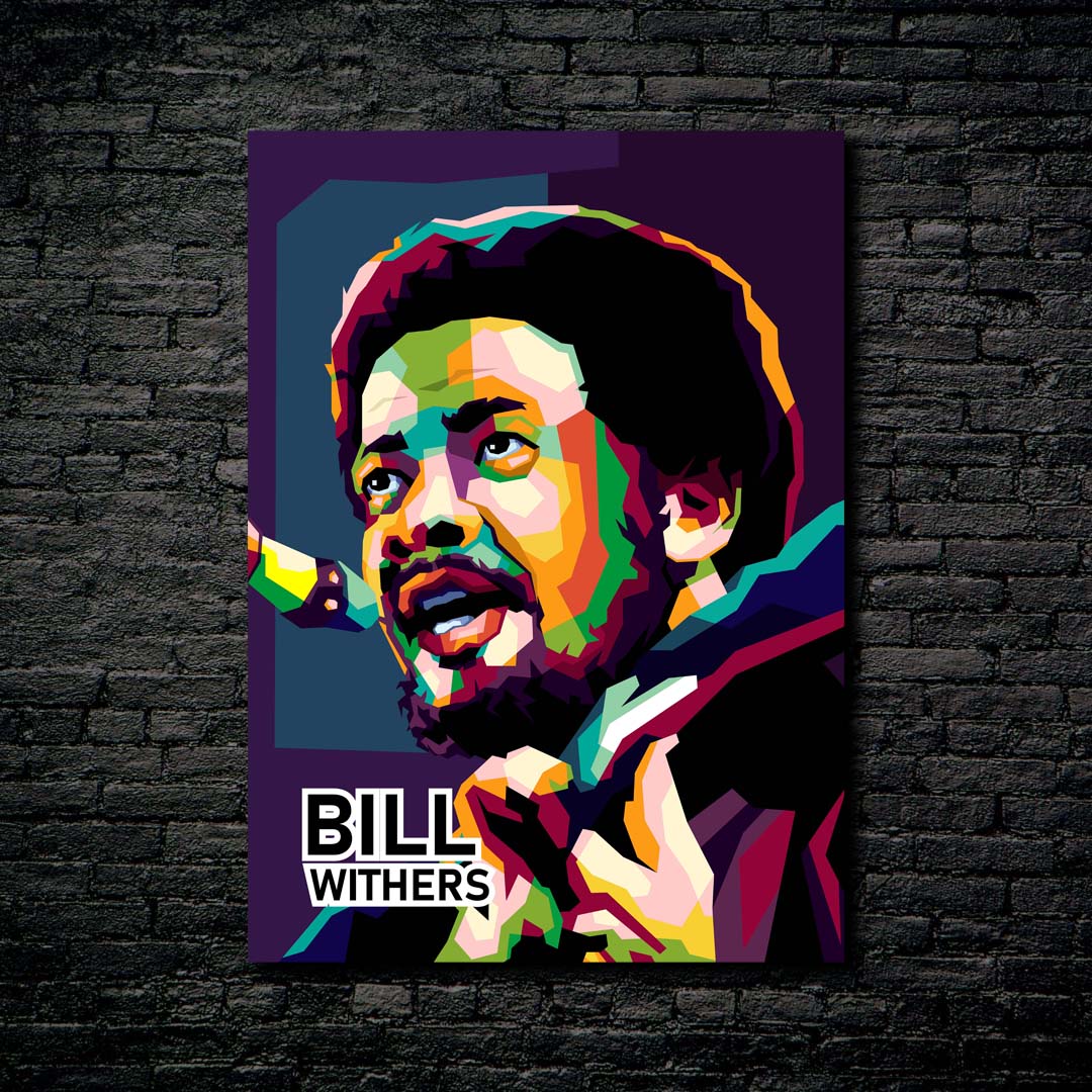 Bill Withers in amazing wpap pop art