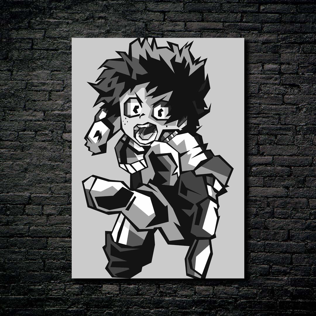 Black White Punch Midoriya Izuko