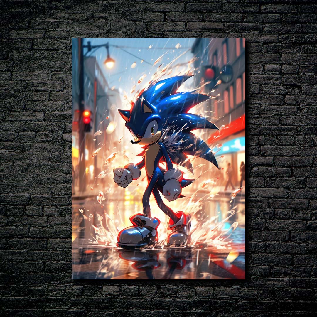 Cinematic Sonic Wallpaper by @visinaire.ai