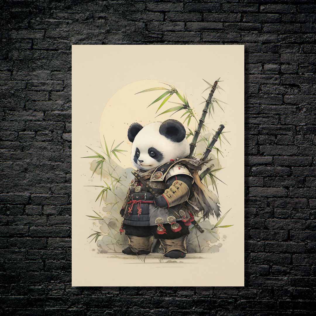 Cute Panda Samurai