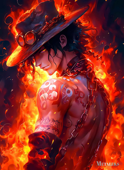 D Ace Fire Aura One Piece