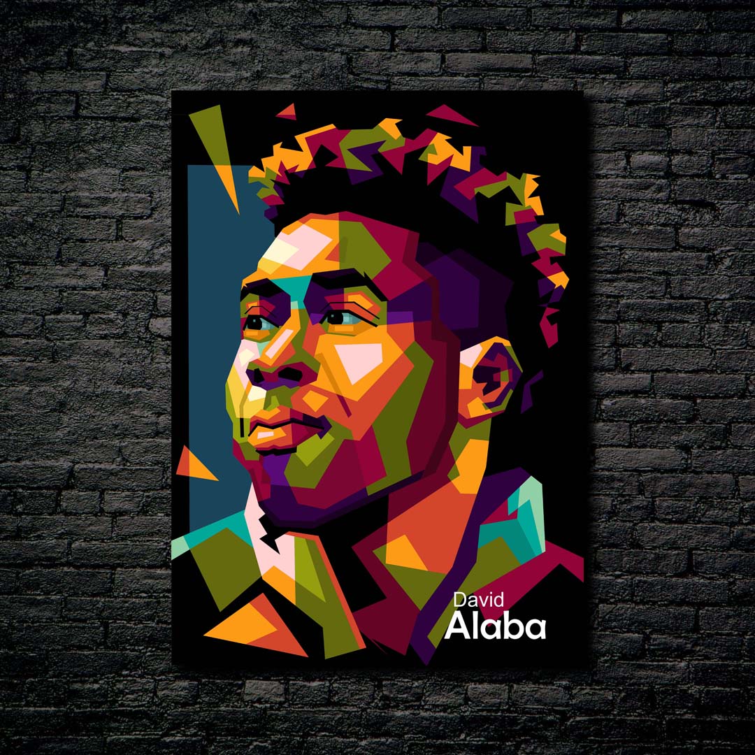 David Alaba legend football in amazing pop art