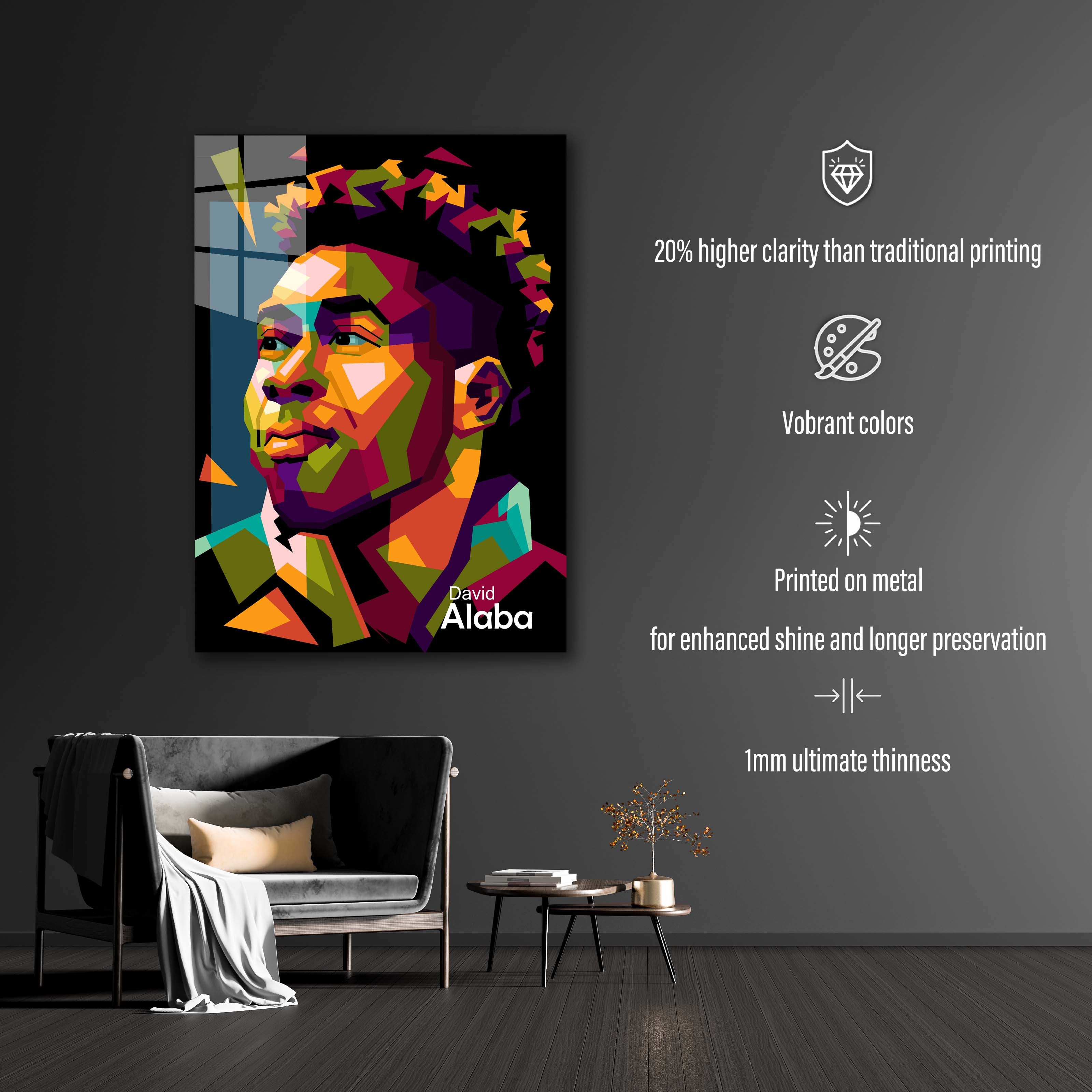 David Alaba legend football in amazing pop art