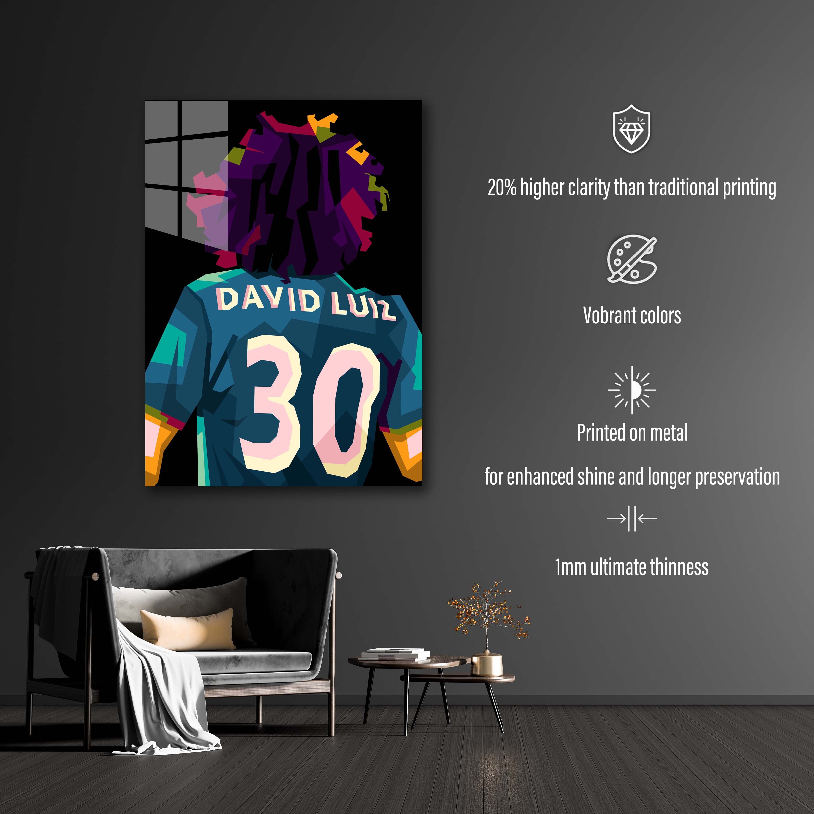 David Luiz in trend wpap pop art