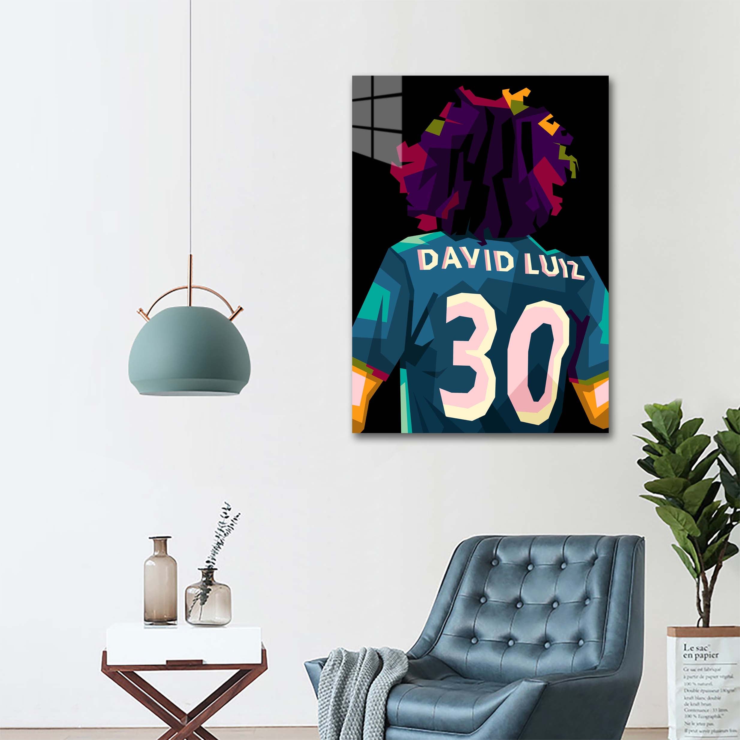 David Luiz in trend wpap pop art