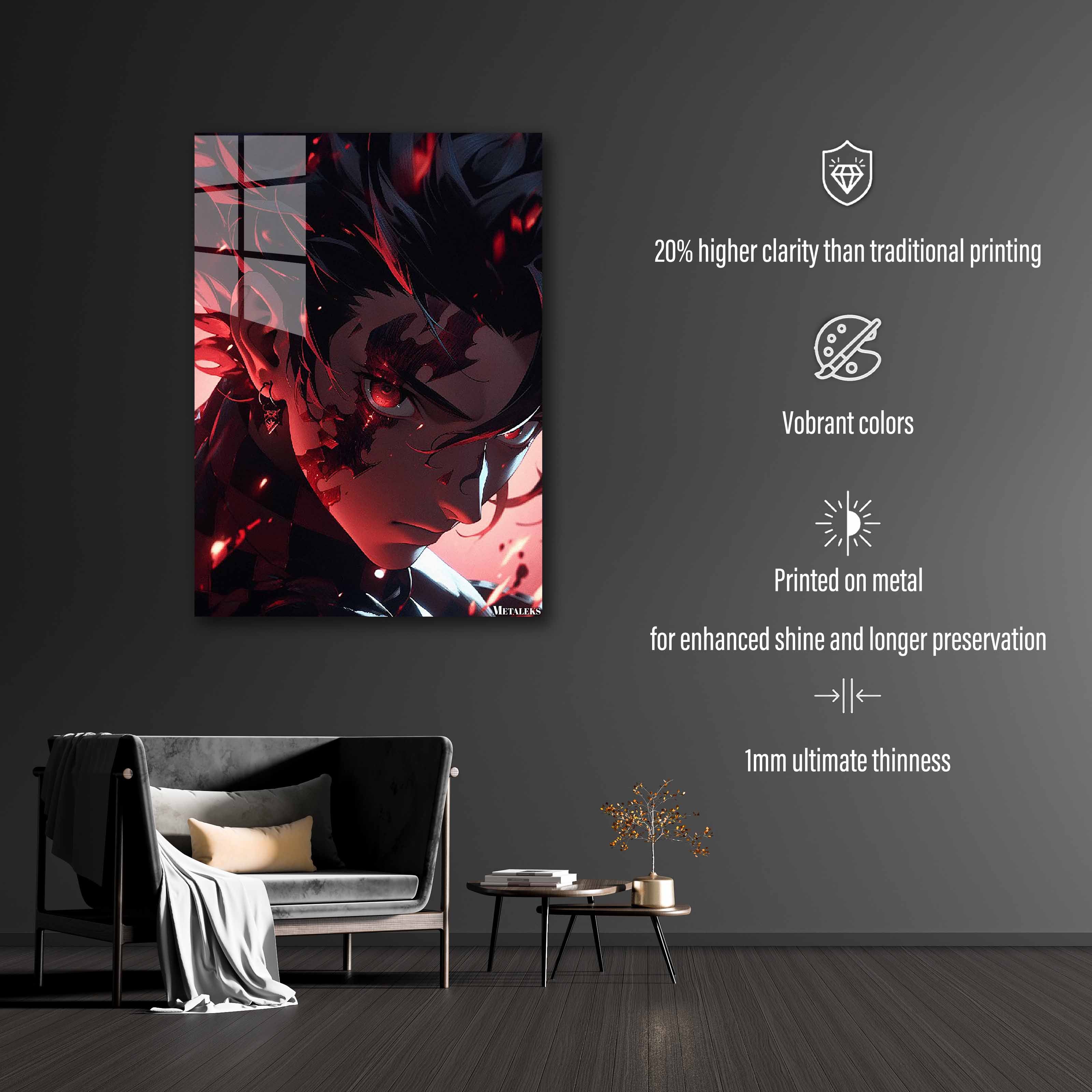 Demon Slayer - Tanjiro Kamado Posters V-designed by @Vooid.arts