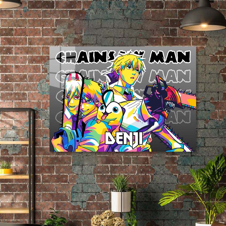 Denji Chainsaw Man in WPAP Pop Art