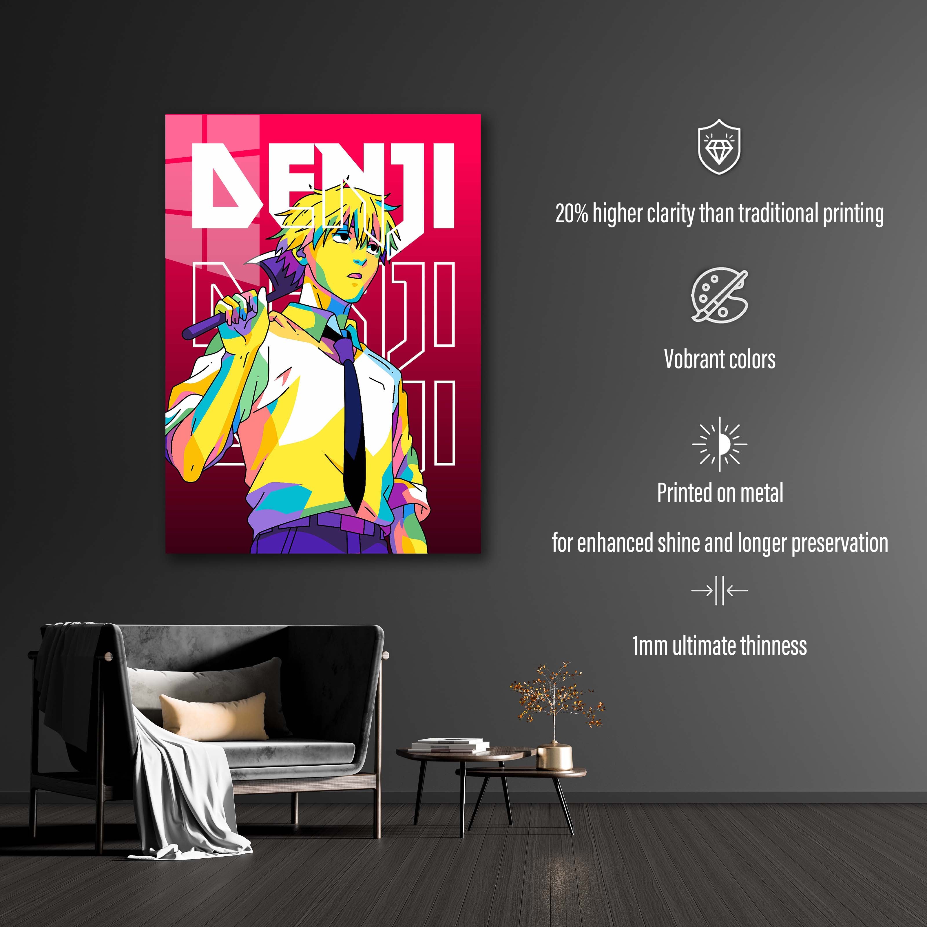 Denji in WPAP Pop Art