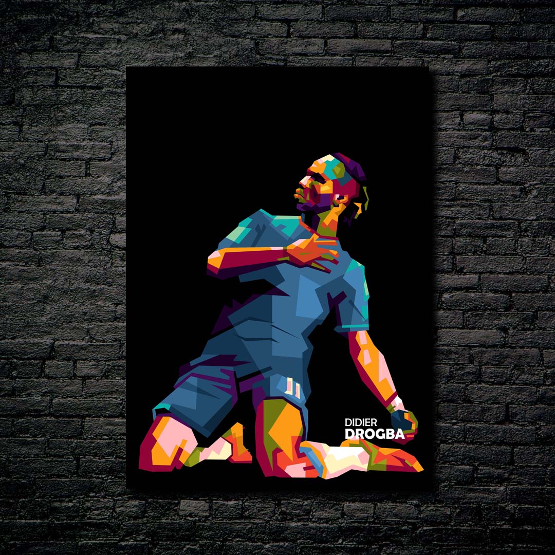 Didier Drogba in amazing trending illustration