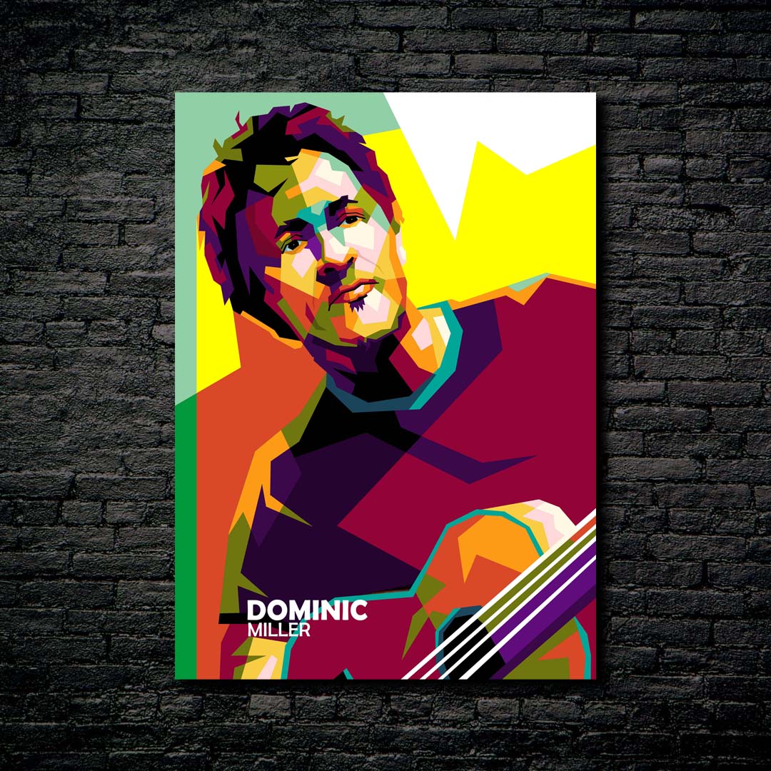 Dominic Miller in trending pop art