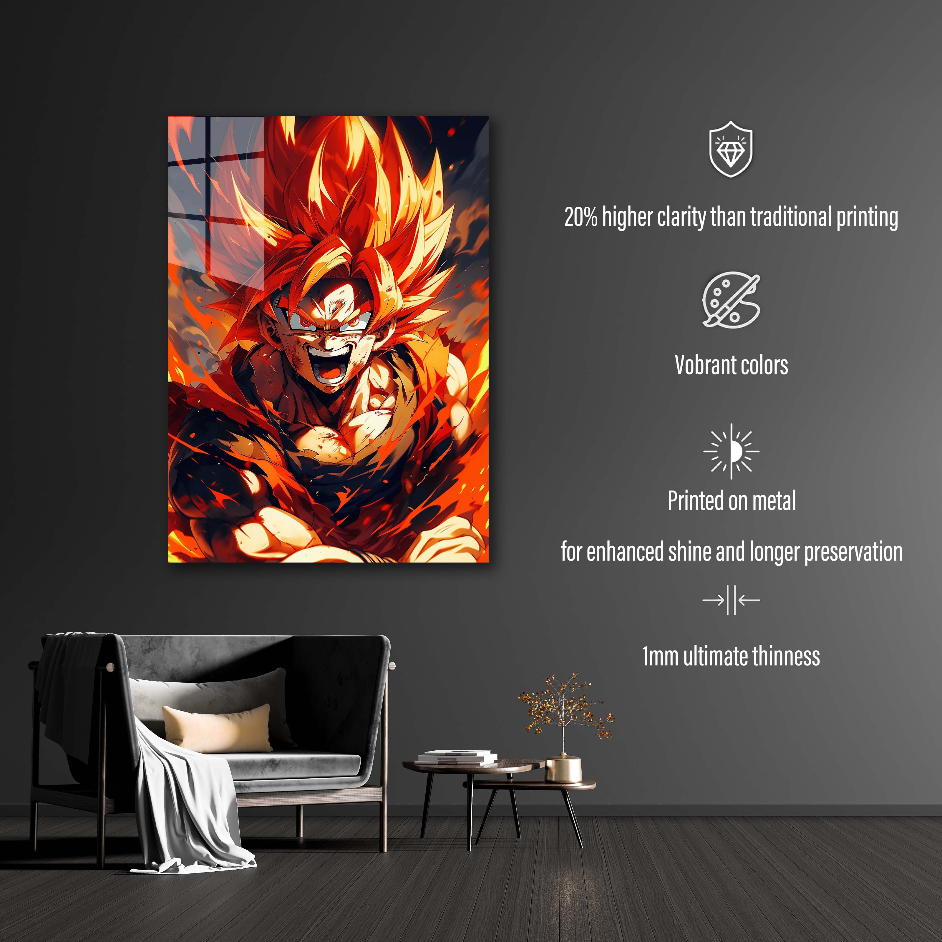 Dragon Ball Art Concept Design Animated Poster red