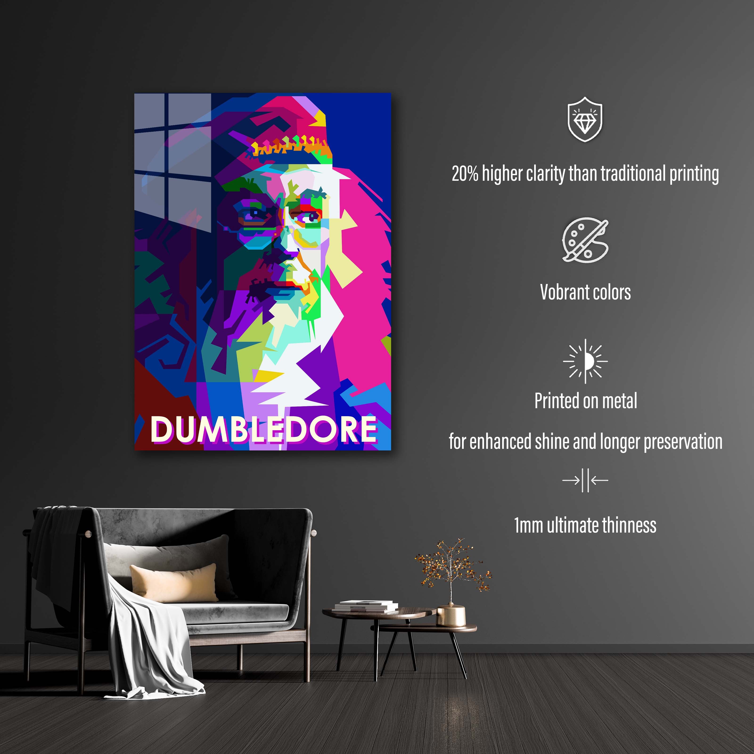 Dumbledore Fiction Cinema Pop Art WPAP