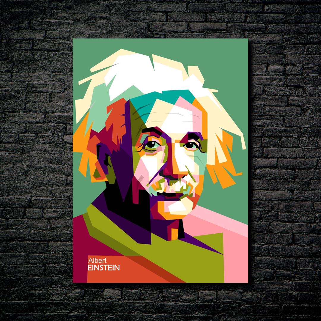 Einstein in wpap pop art trending