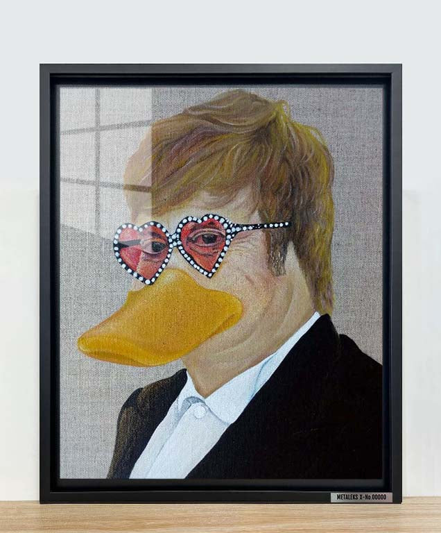لوحة فنية بواسطة katysart.artist - Elton John Donald Duck