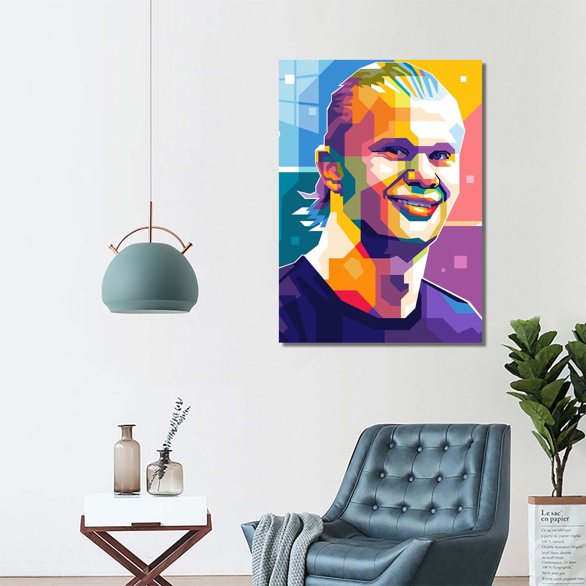 Erling Haaland popart