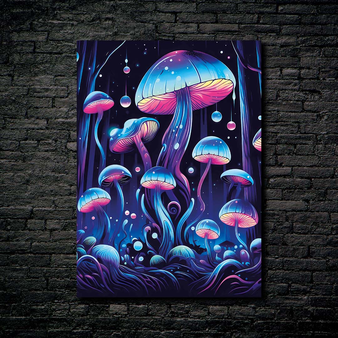 Fluo Mushrooms Magic