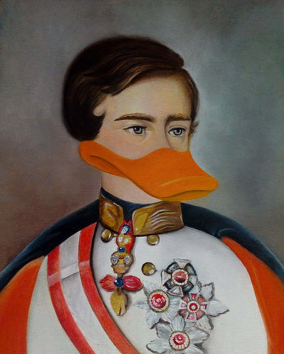 Franz Donald Duck- OBRA DE ARTE POR katysart.artist