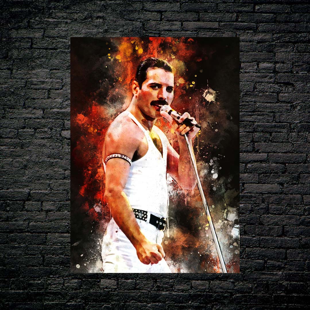 Freddie Mercury Watercolor