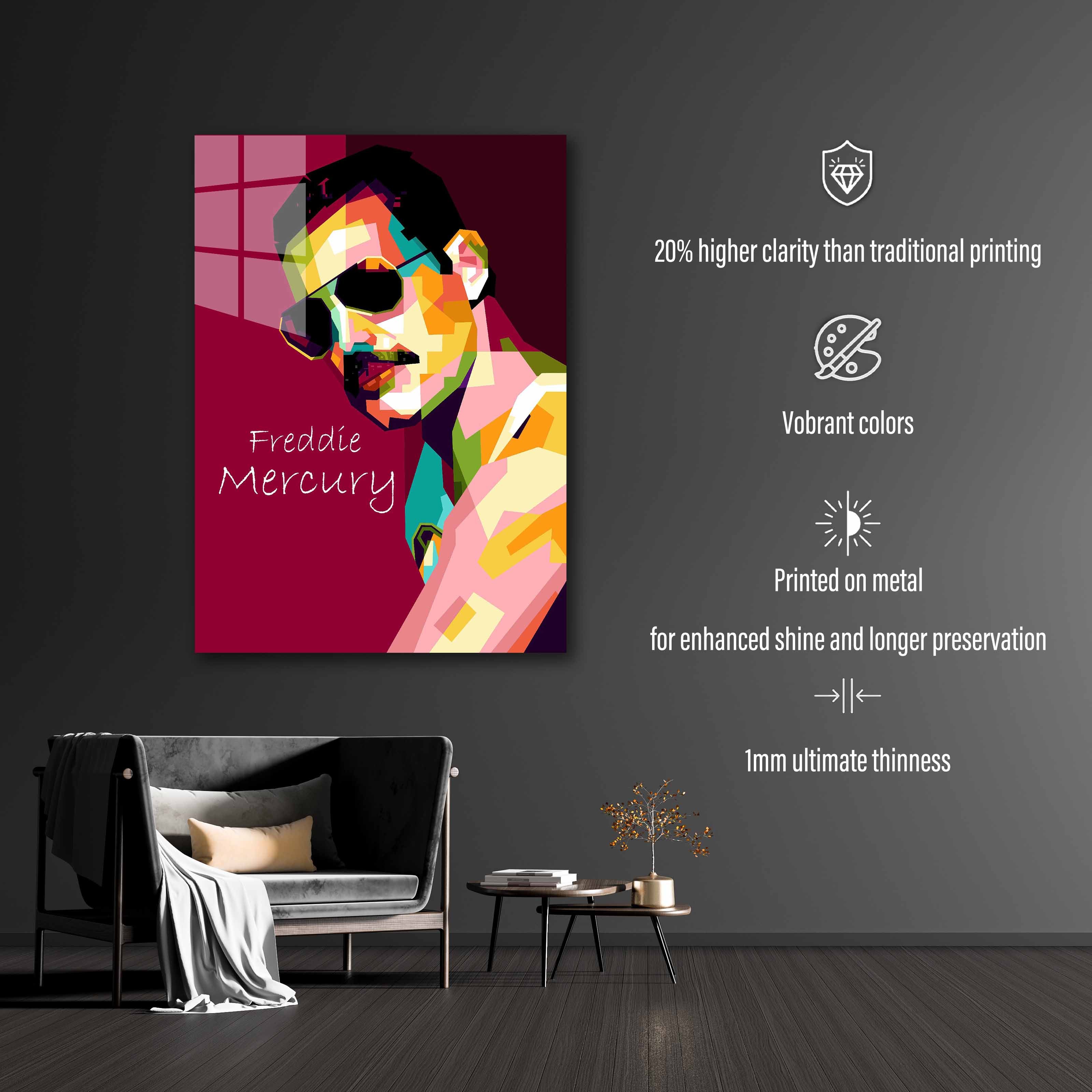 Fredy Mercury in amazing illustration