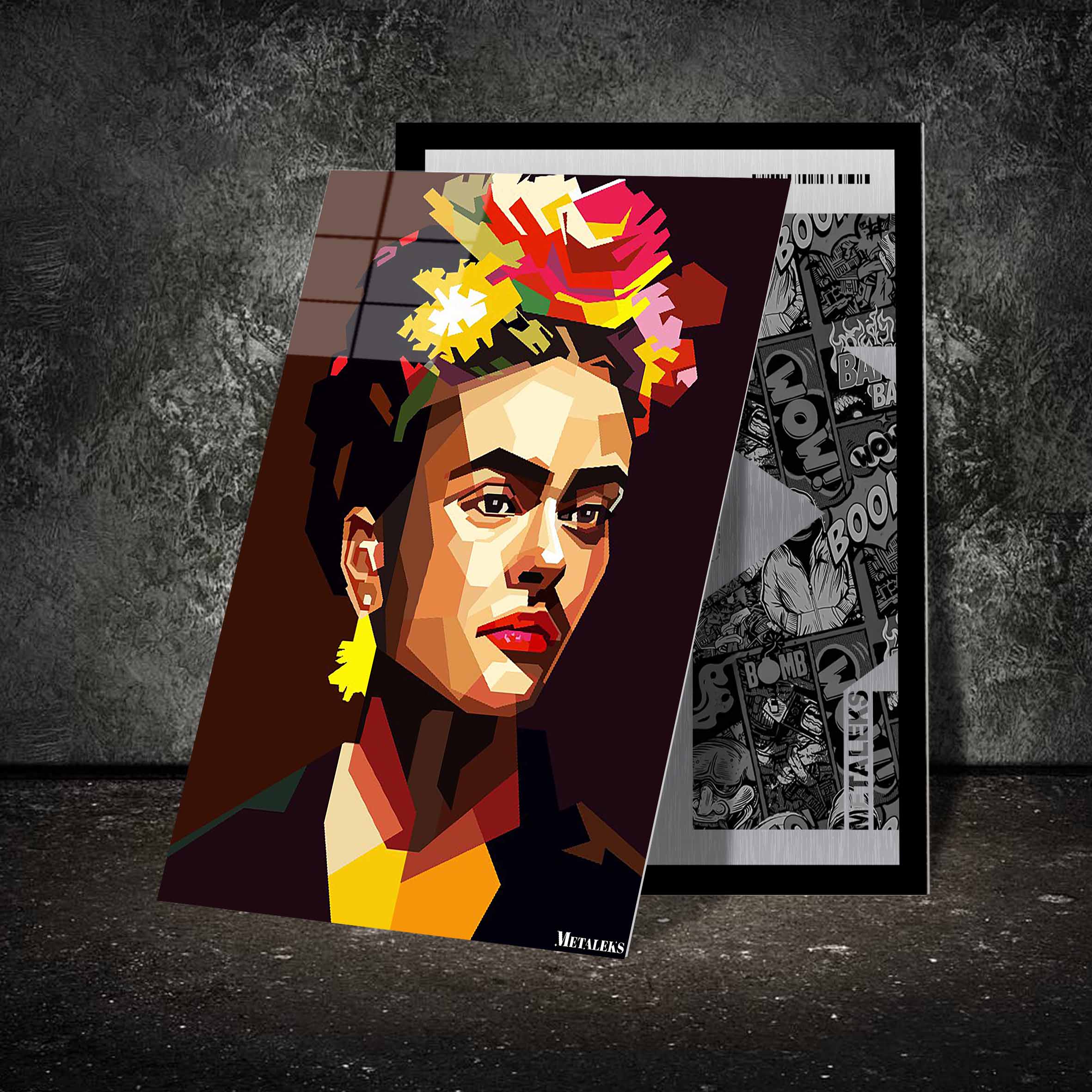 Frida Kahlo Artist Painting Retro Style