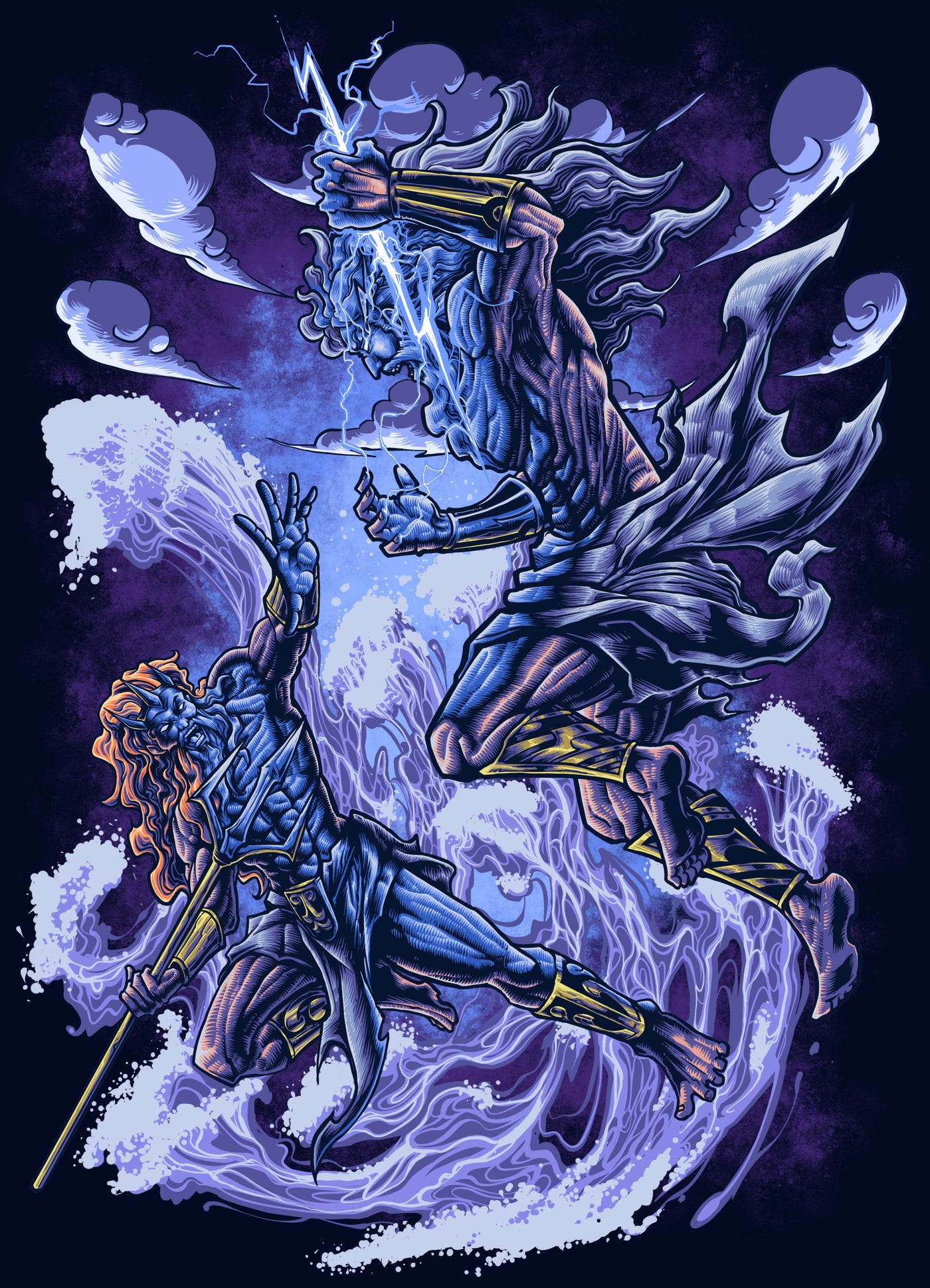 حرب الآلهة الأخوة - عمل فني بواسطة heryana_art