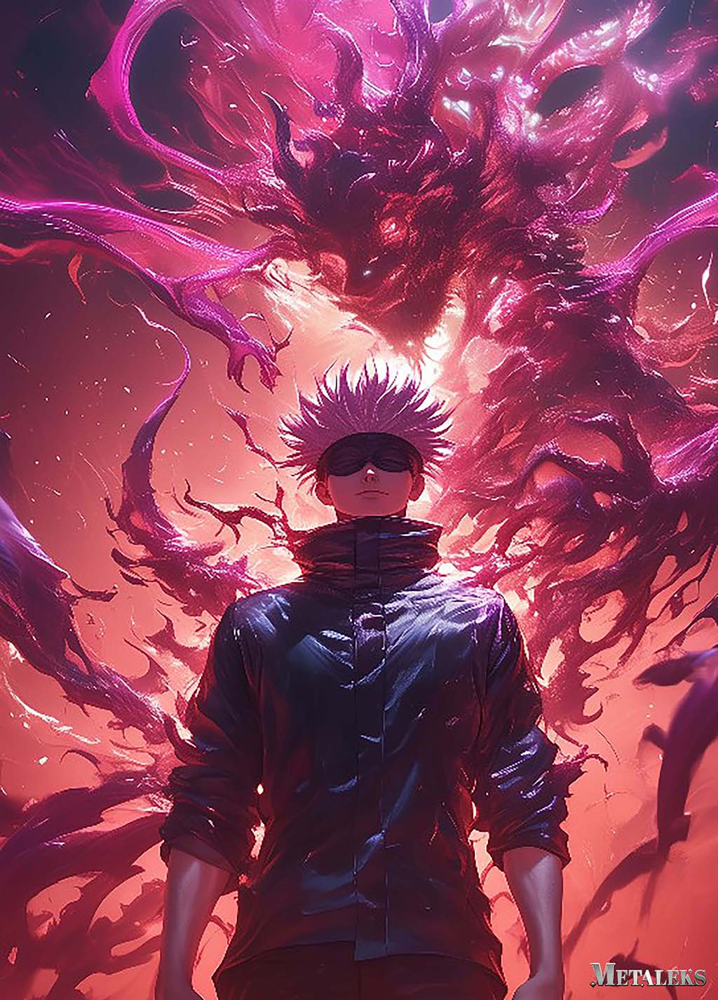 Gojo Satoru Red Jujutsu Kaisen