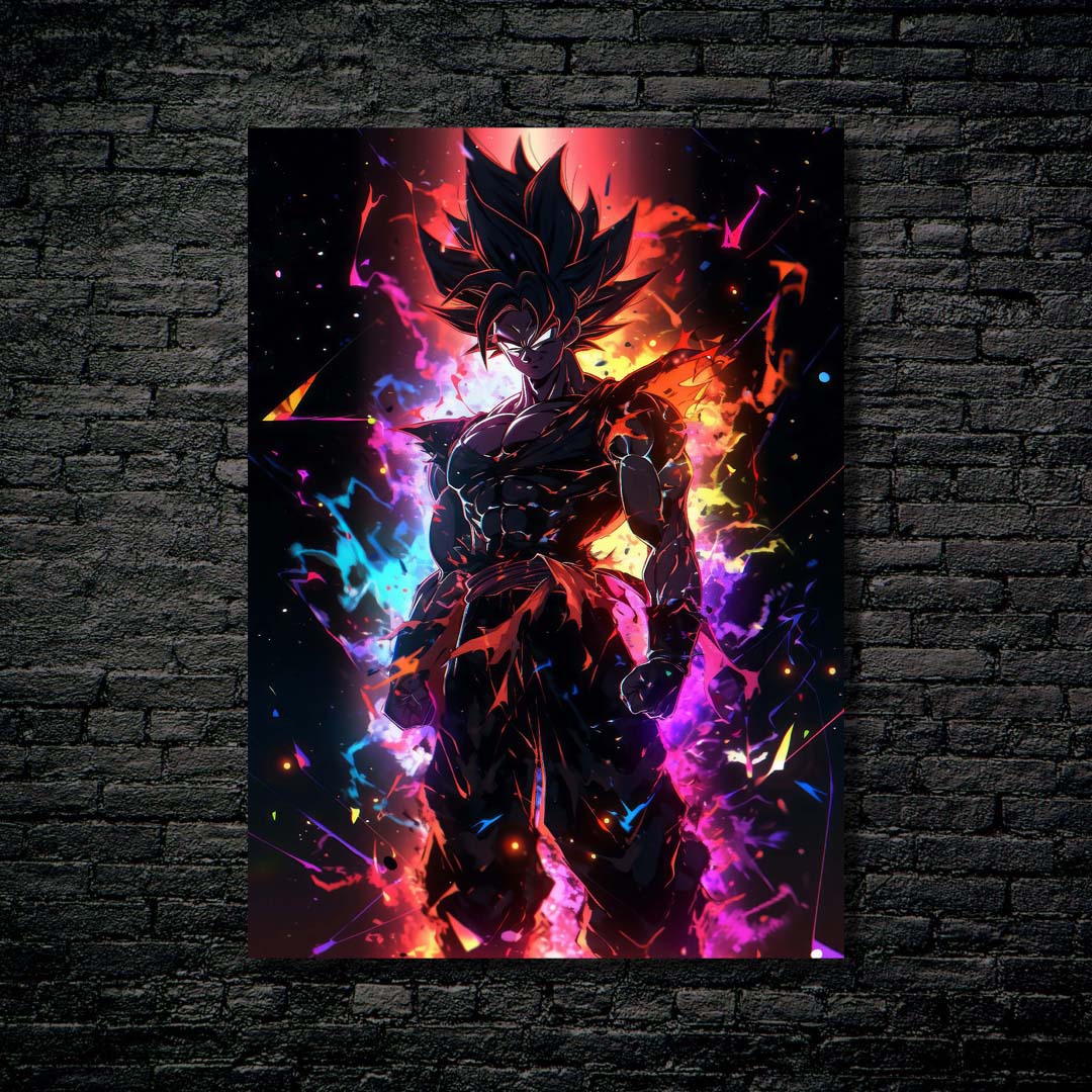 Goku Neon Cyber Robot Punk Dragonball 6-designed by @David Art