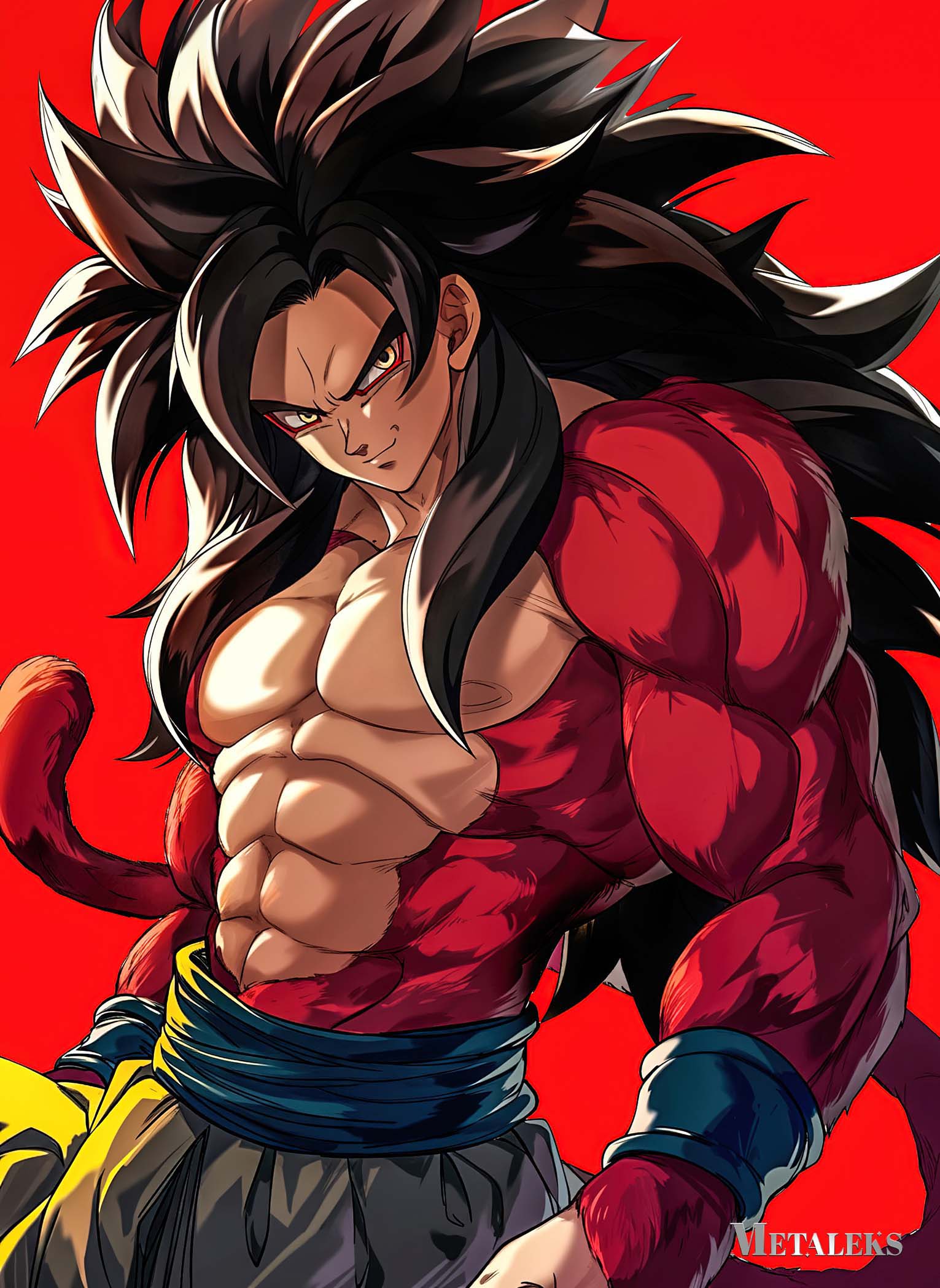 Goku super saiyan four - dragon ball