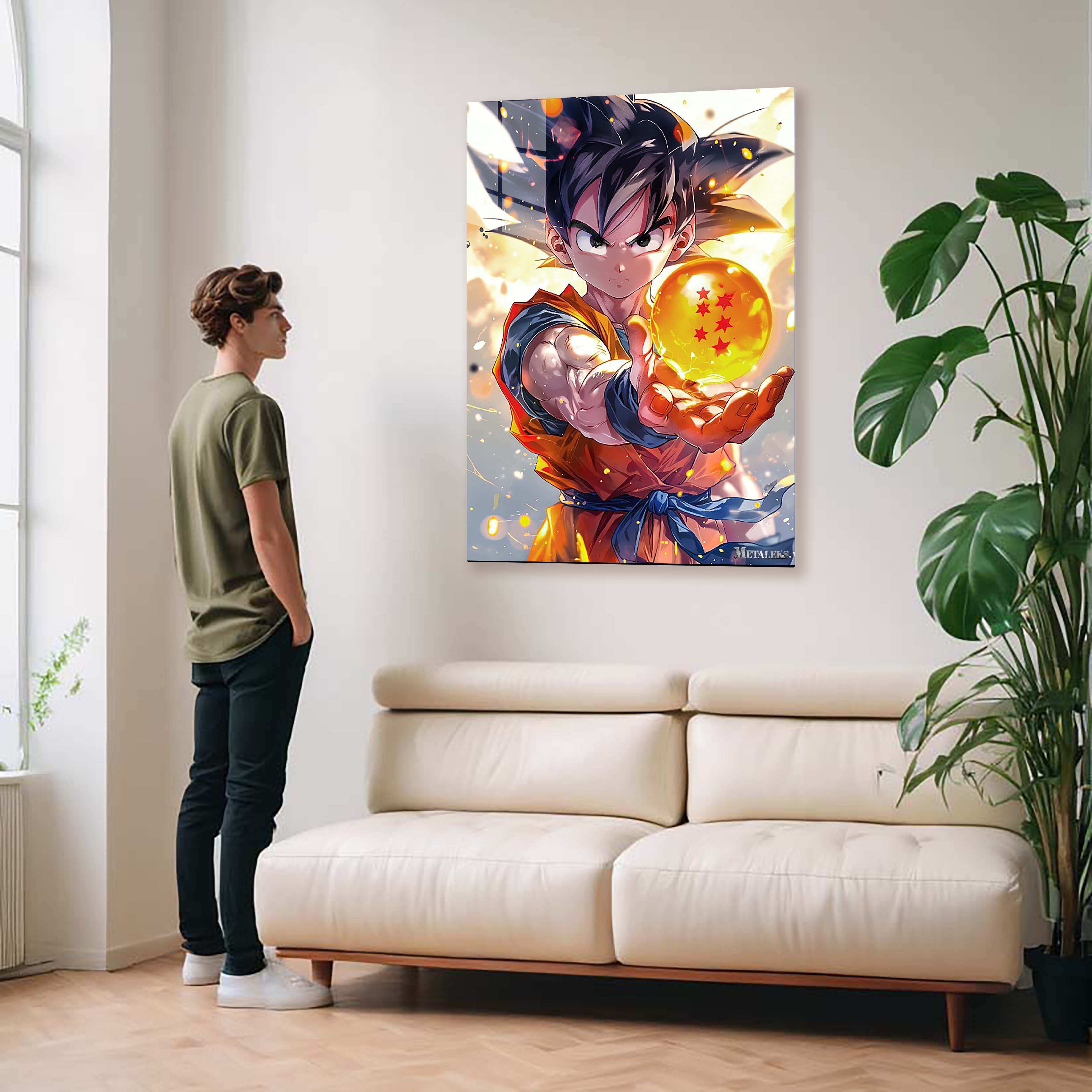 Goku with the dragon ball