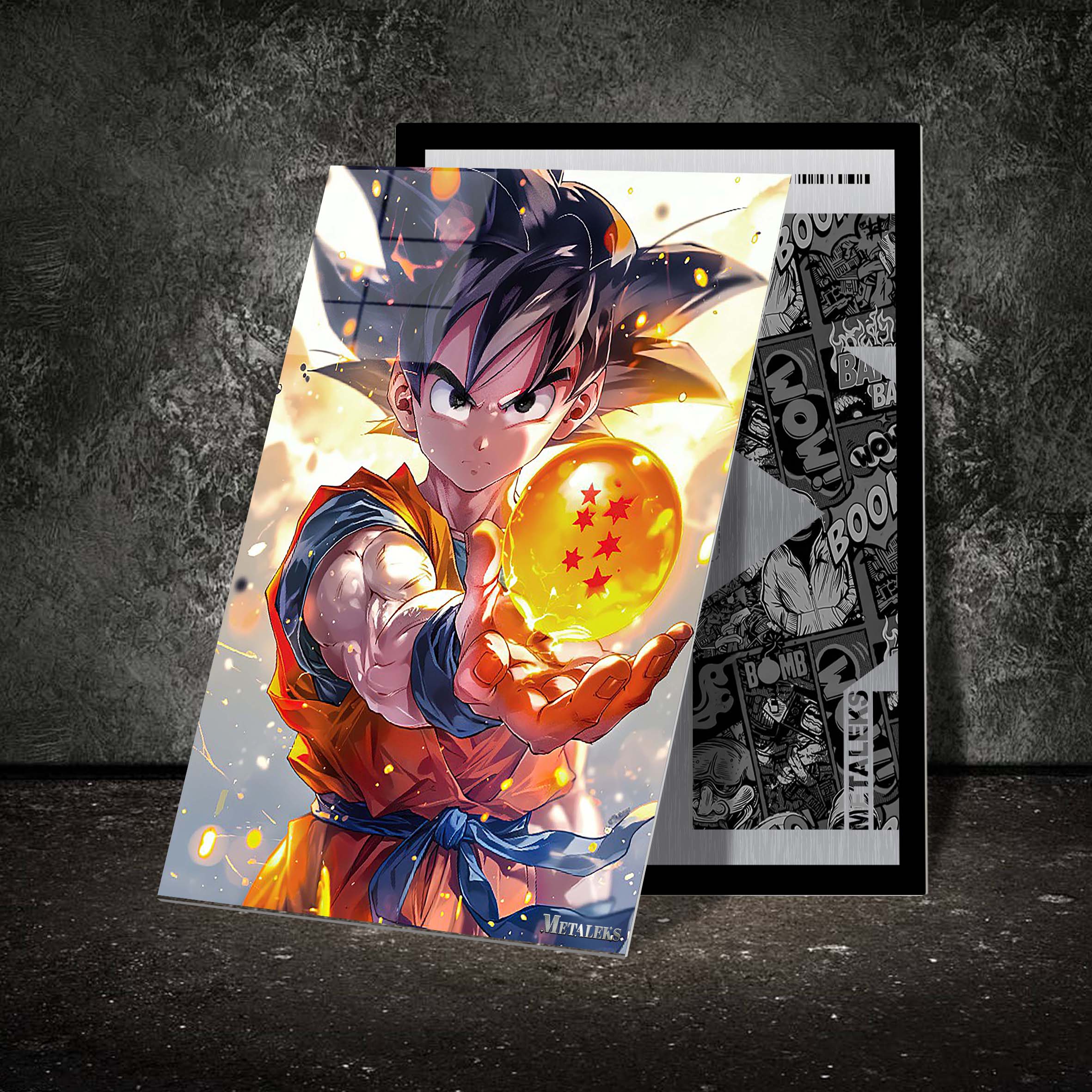 Goku with the dragon ball