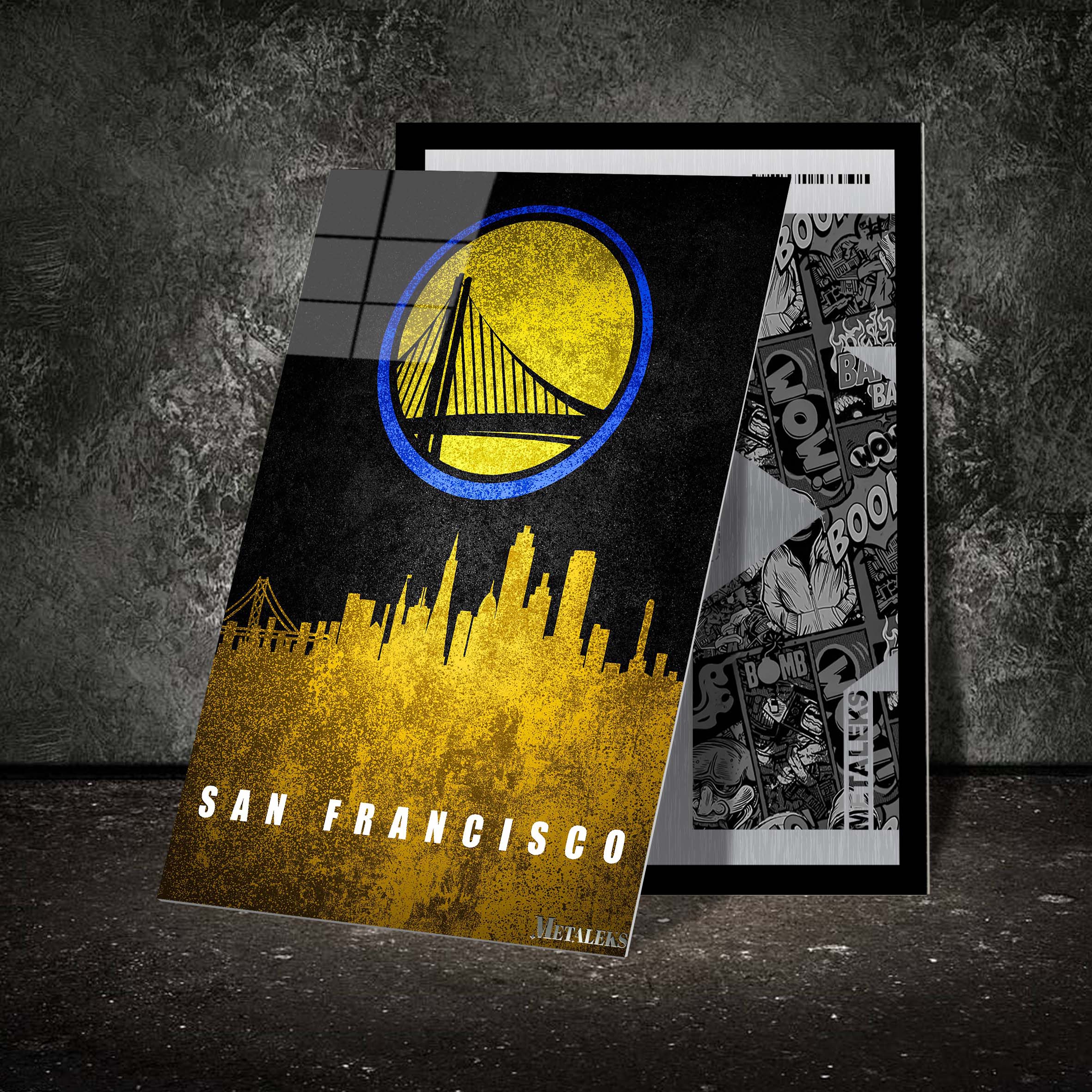 Golden State Warriors Oakland California State map