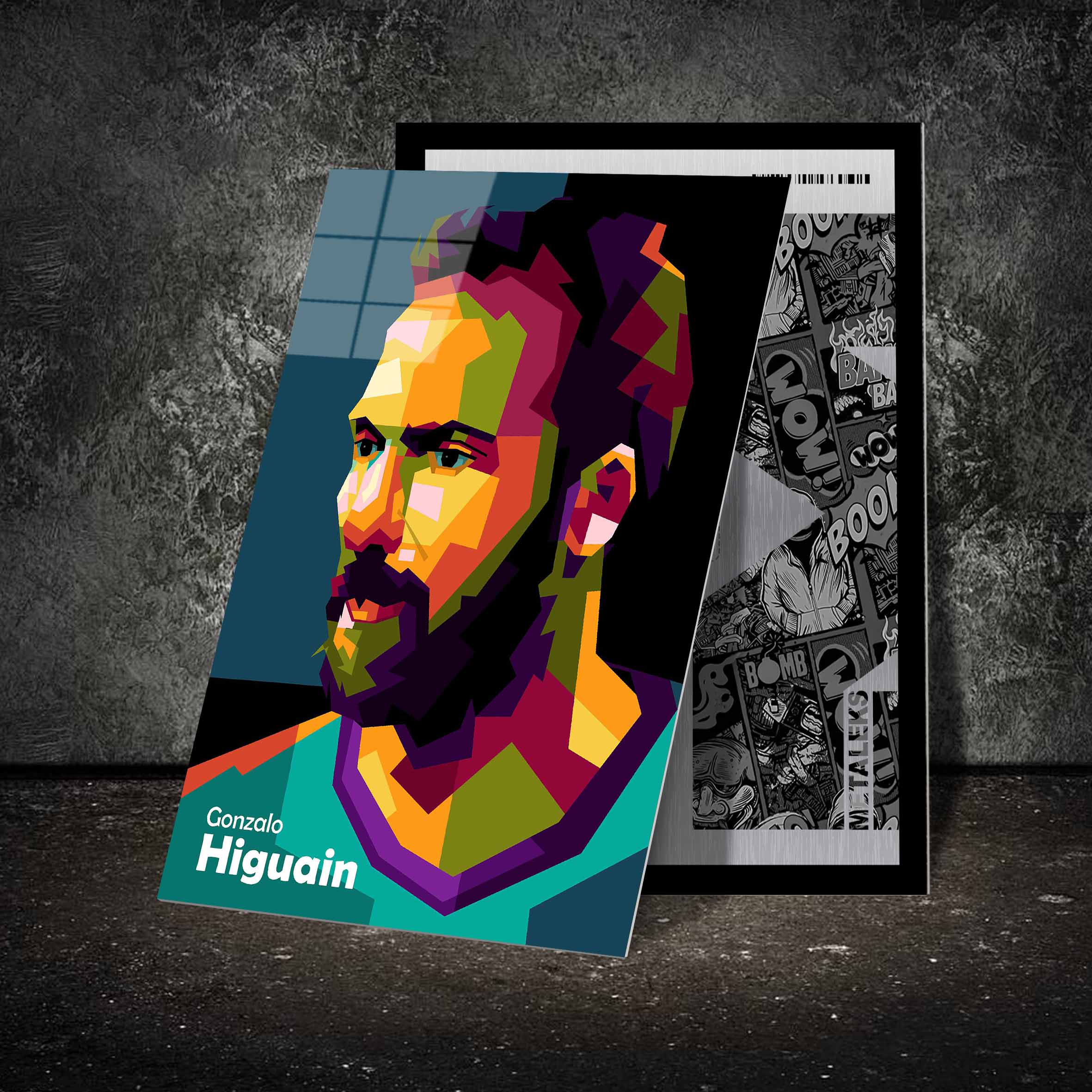 Gonzalo Higuain in best pop art