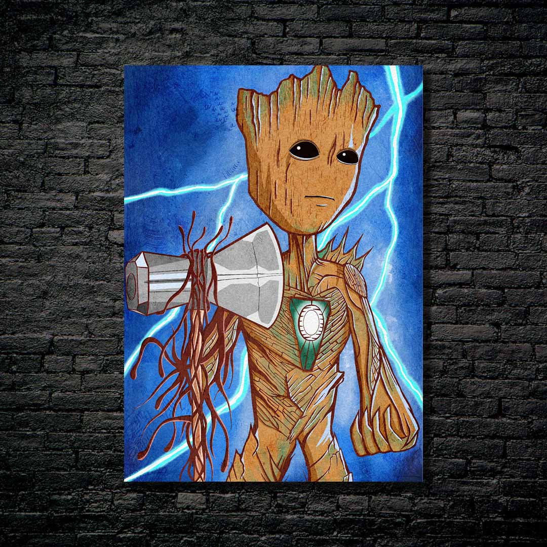 Groot With Storm Breaker