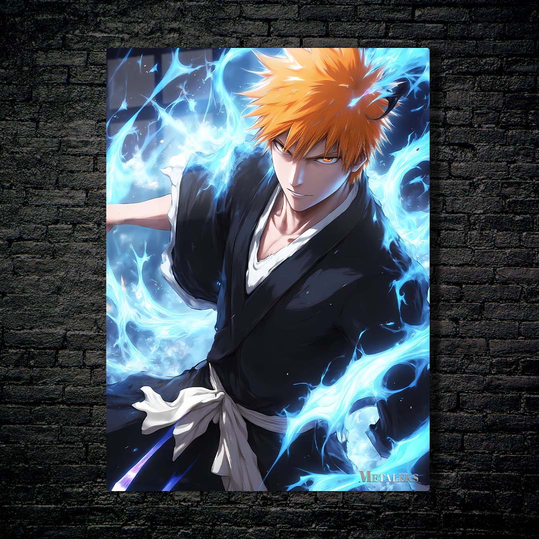 Ichigo Kurosaki Blue Flames